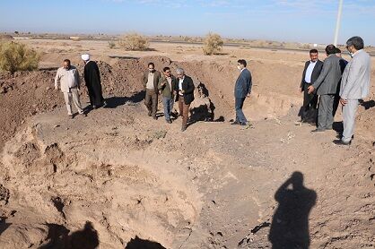 بازدید  از قنوات آسیب دیده شهرستان رفسنجان با حضور نماینده مردم در مجلس شورای اسلامی