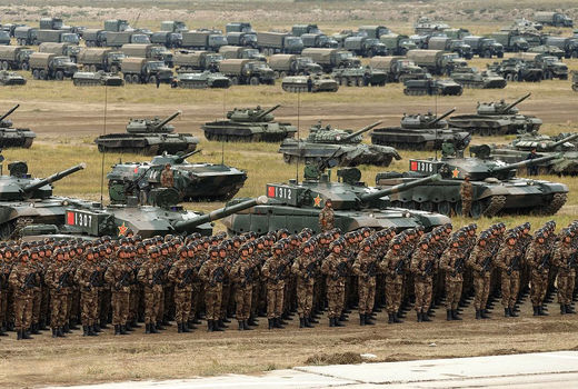 مانور نظامی روسیه و چین
