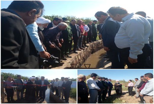 افتتاح کانال آبیاری در شهرستان جلفا 