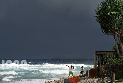 ساحلی در کشور تووالو