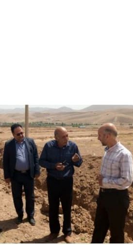 بازدید رئیس سازمان جهاد کشاورزی لرستان از پروژه ۳۷۰ هکتاری آبیاری تحت فشار منطقه پل هرو ( روستای کلجوب)