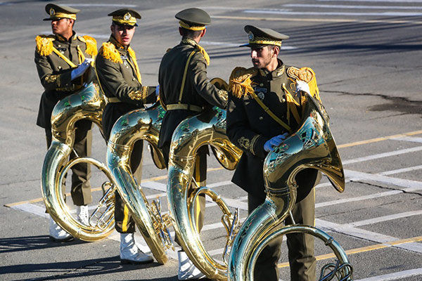  هنرمندان رسته موسیقی نظامی درجات هنری گرفتند