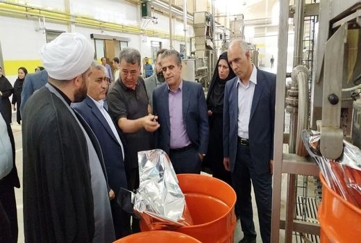 بازدید از خطوط تولید رب گوجه‌فرنگی شرکت اروم اسپوتا