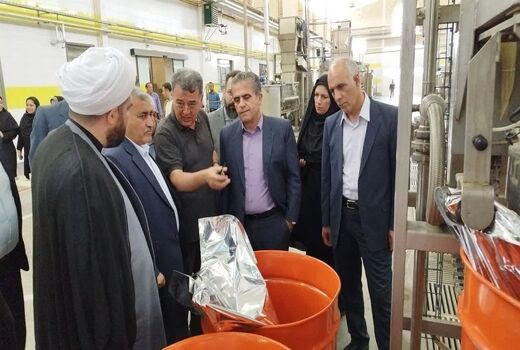 بازدید از خطوط تولید رب گوجه‌فرنگی شرکت اروم اسپوتا