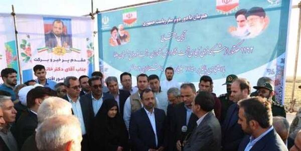 شبکه فرعی آبیاری تحت فشار دشت قره بلاغ آذربایجان شرقی افتتاح شد
