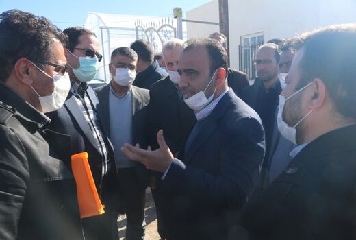 مدیرعامل و رئیس هیئت مدیره شرکت شهرک‌های کشاورزی کشور از شهرک گلخانه‌ای نودهک بازدید کرد