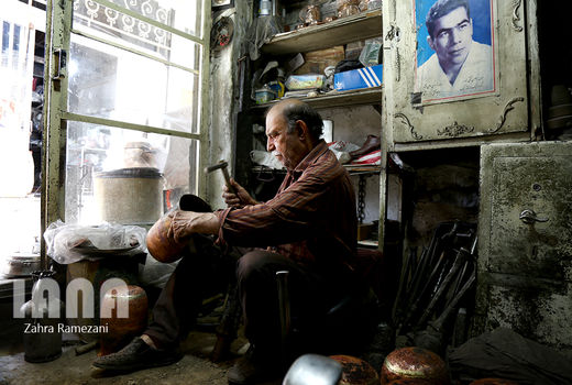 مسگری در بازار تهران 