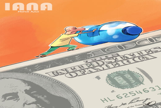 قیمت آب معدنی بالا رفت -کارتون مهدی عزیزی