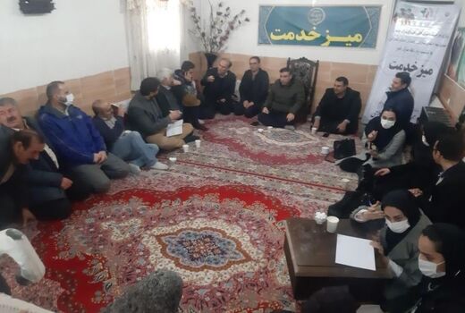 برگزاری میز خدمت کمیته روستایی و عشایری شهرستان کرج در ماهدشت