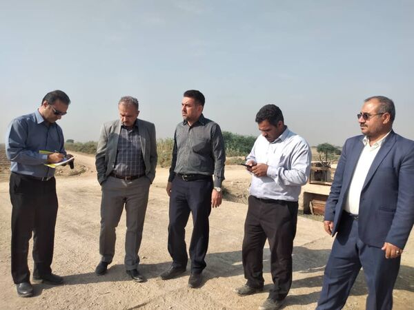 بازدید دو روزه مدیر کل تامین آب وزارت جهاد کشاورزی از پروژه های خوزستان