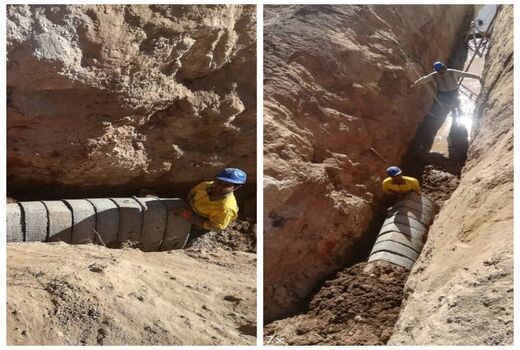 آغاز به کار عملیات مرمت و بازسازی قنات علی آباد روستای برون فردوس