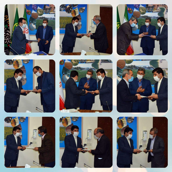 تجلیل ازفعالیتهای اثربخش جهاد کشاورزی آذربایجان شرقی درکسب عنوان دستگاه برتر در بیست وسومین جشنواره شهیدرجایی 