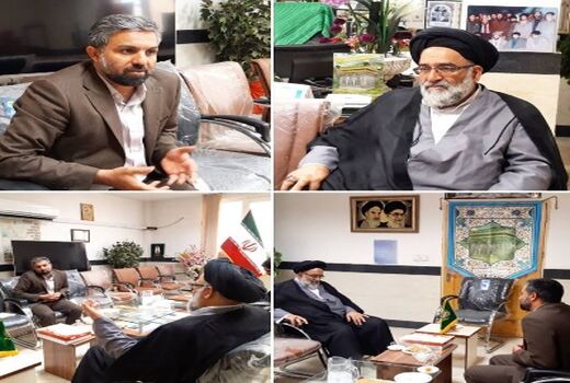  مدیر جهاد کشاورزی ورامین با امام جمعه شهرستان دیدار کرد