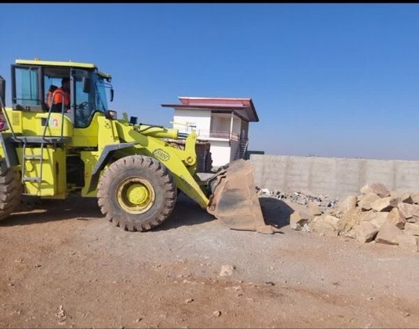 تخریب 25 بنای غیر مجاز در اراضی کشاورزی شهرستان آوج 