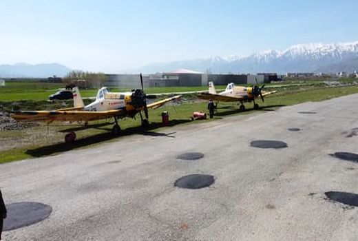 محلول پاشی هوایی 3 هزار هکتاراز  اراضی جنگلی زاگرس در آذربایجان غربی