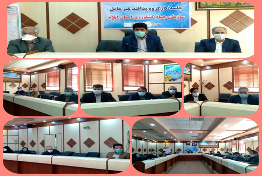  اولین جلسه کارگروه پدافند غیر عامل سازمان جهاد کشاورزی استان ایلام در سال ۱۴۰۰