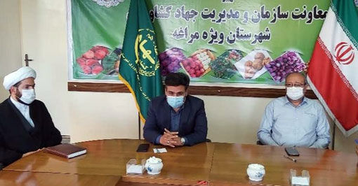 مدیریت شرایط کم آبی در جهت پشتیبانی از تولید در شهرستان مراغه