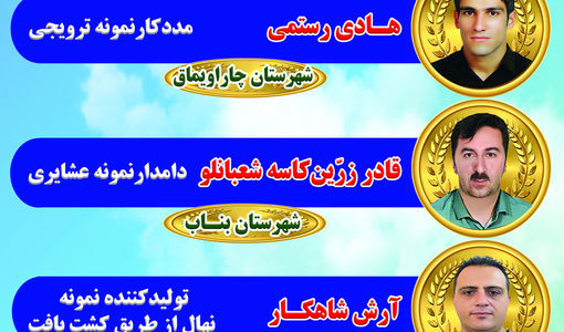 انتخاب 5 نفر از بهره برداران بخش کشاورزی آذربایجان شرقی به عنوان نمونه ملی