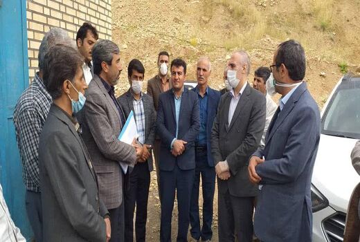 بازدید معاون اقتصادی و هماهنگی برنامه و بودجه کشور ازطرح انتقال آب روستای گل سفید