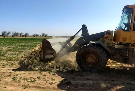 تخریب ۹۷۴ بنای غیرمجاز در اراضی کشاورزی قزوین