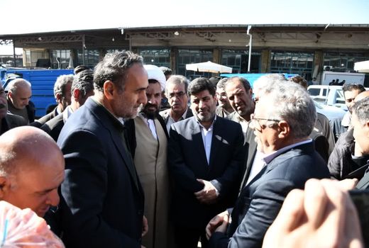 بازدید از میدان میوه و تره بار در بناب