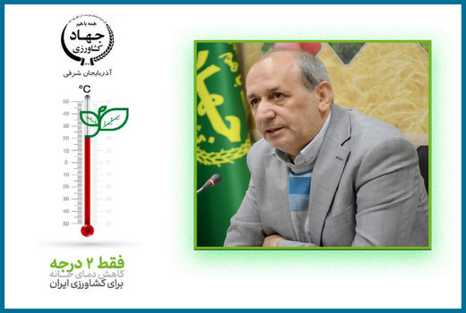  سرپرست سازمان جهاد کشاورزی استان آذربایجان شرقی به پویش «۲ درجه کمتر برای ایرانی که دوستش داریم» پیوست
