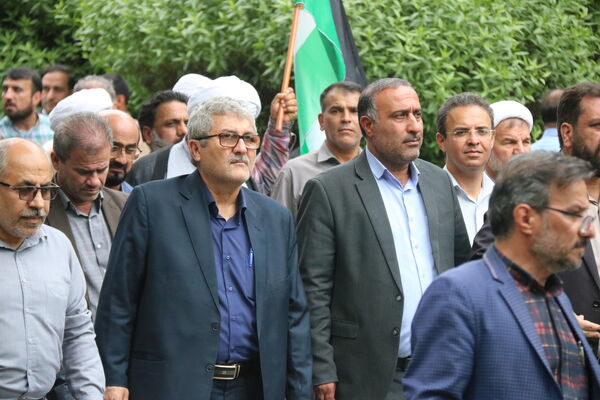 حضور پرشور خانواده بزرگ جهاد کشاورزی خوزستان در راهپیمایی محکومیت جنایات رژیم صهیونیستی