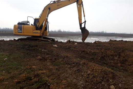 آغاز عملیات پروژه تعمیق و لایروبی آب‌بندان‌های دهستان‌های جیرده و چوبر