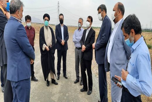 بازدید رئیس سازمان جهاد کشاورزی استان تهران از اراضی اوقافی روستای غنی آباد شهرستان ری