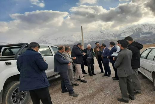 بازدید میدانی نمایندگان سازمان اقتصادی کوثر از طرح مجتمع گلخانه‌ای و دامداری روستای جغدان