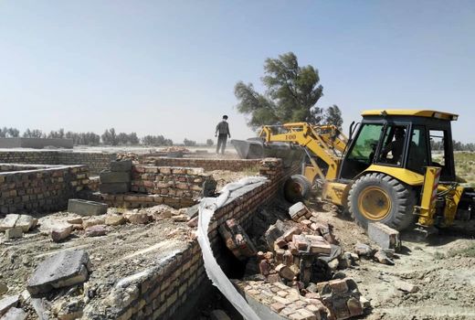 200مترمربع اراضی کشاورزی درشمال سیستان وبلوچستان آزادسازی شد