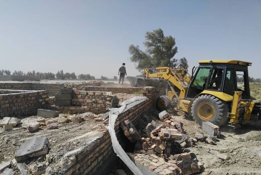 200مترمربع اراضی کشاورزی درشمال سیستان وبلوچستان آزادسازی شد