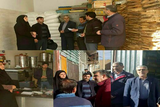 بازدید مدیر جهاد کشاورزی اسفراین از شرکت زنبورداری ملکه و انبارهای دپوی شکر 