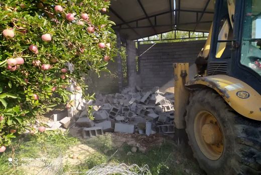 8700 متر مربع از اراضی مرغوب باغی و زراعی آزاد شد