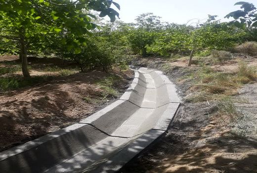 افتتاح 1840 متر کانال آبیاری در نی ریز