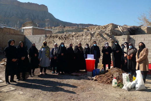 برگزاری کارگاه آموزشی تولید کمپوست و کاهش ضایعات برای اعضای صندوق زنان در جلفا