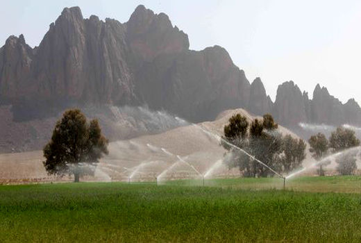 افزایش 4هزارهکتاری سیستم آبیاری نوین درشهرستان تفتان 