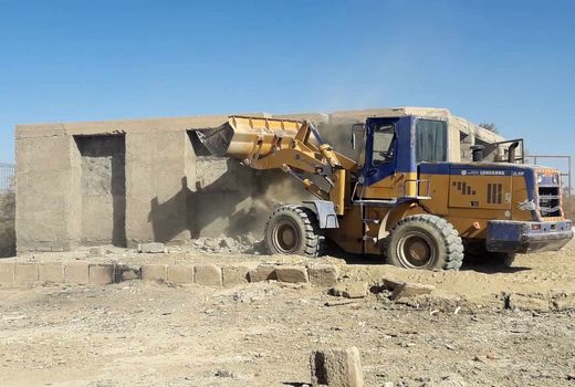 ساخت و سازهای غیر مجاز در اراضی کشاورزی سیستان و بلوچستان تخریب شد