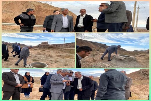 بازدید رئیس سازمان جهاد کشاورزی استان سمنان از پروژه‌های بخش آب و خاک روستای کرک