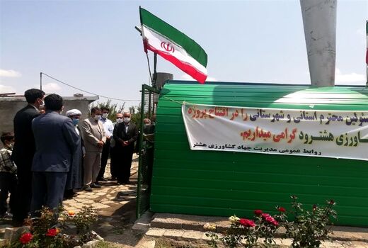 نصب 2 سامانه ضدتگرگ در اراضی کشاورزی شهرستان هشترود
