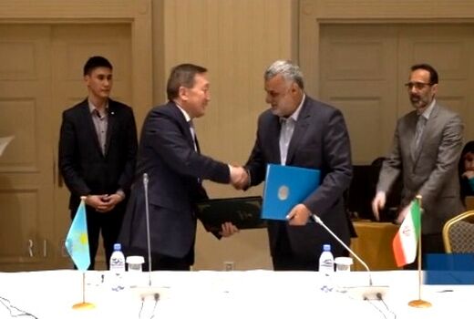 سند همکاری های اقتصادی ایران و قزاقستان امضا شد