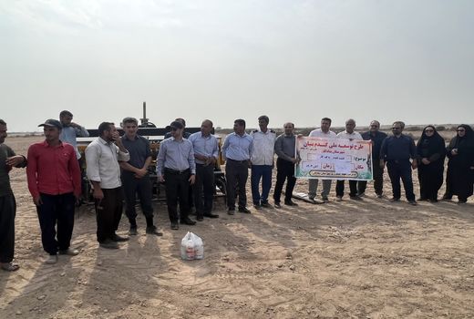 ارتقاء کشت مکانیزه گندم در شادگان