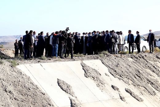 رئیس جمهور از طرح شبکه آبیاری و زهکشی خداآفرین بازدید کرد