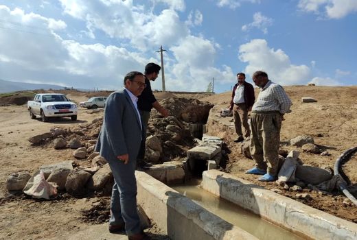 اتمام مرمت و لایروبی دو رشته قنات کشاورزی در شهرستان ورزقان