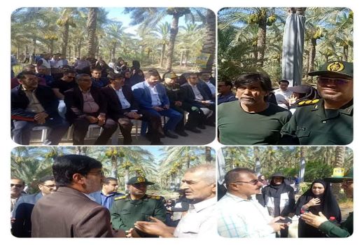 مانور میدانی مقابله با آفات چوب‌خوار خرما در بوشهر