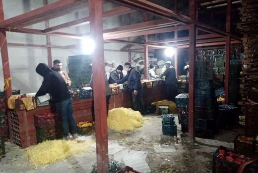 حمل و بارگیری محموله‌های سیب درختی طرح تنظیم بازار میوه شب عید در آذربایجان شرقی