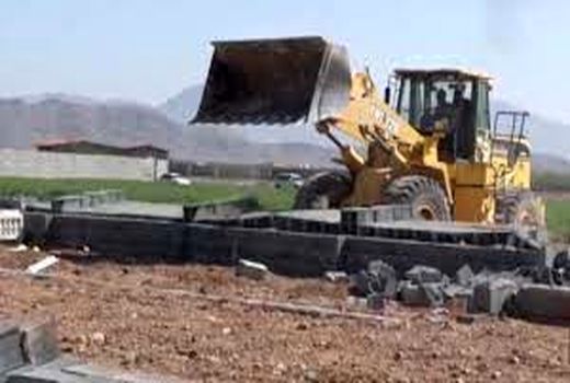 آزاد سازی ۳ هکتار از اراضی کشاورزی مبارکه