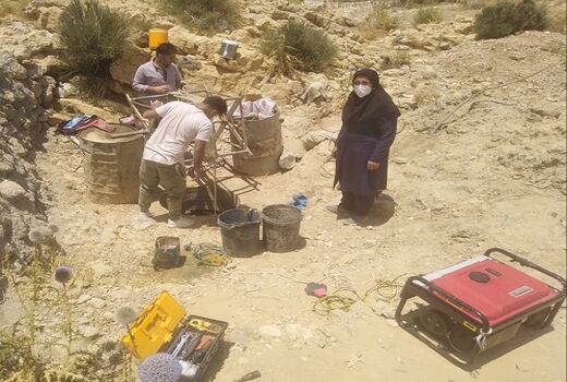 آغاز چهارمین مرحله مرمت قنات دومن ونیم خرامه