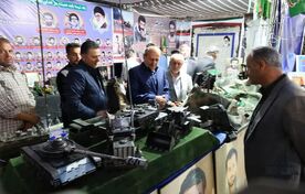 غرفه سازمان جهاد کشاورزی آذربایجان شرقی؛ روایتگر نقش جهادگران و سنگرسازان بی‌سنگر در دفاع مقدس