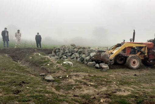آزادسازی 2800 مترمربع از اراضی زراعی در روستای کلاله علیا شهرستان خداآفرین